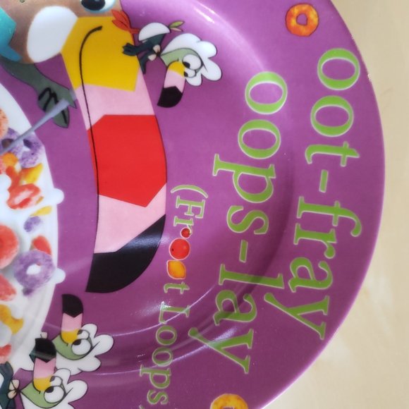 Kellogg's Retro Cereal Luncheon / Salad Plates - Set of 4 - Fruit Loops - Picture 8 of 12